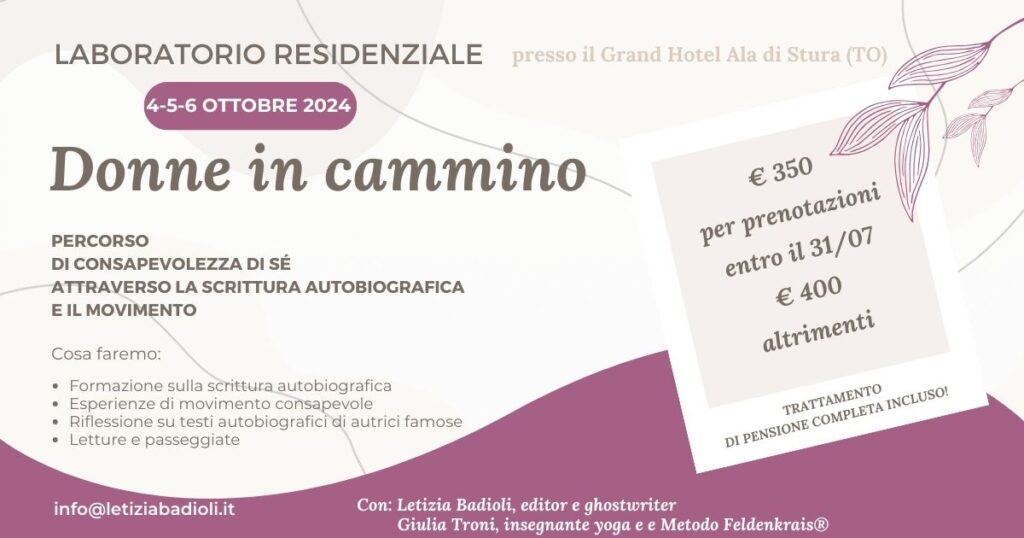 Laboratorio residenziale Donne in cammino